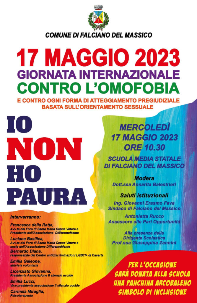17 Maggio, Giornata Internazionale contro l’omofobia